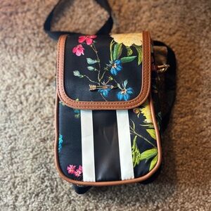 Floral Black Crossbody Bag